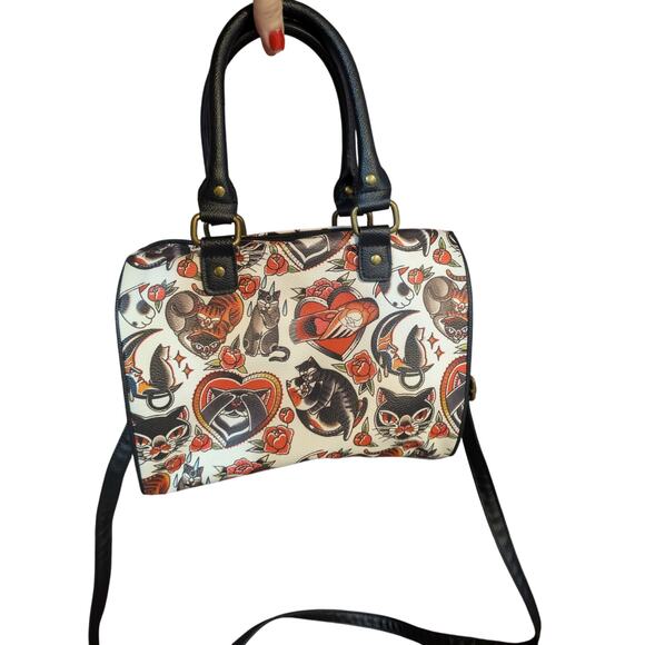 NWOT Loungefly Tattoo Cat Crossbody Purse - Picture 4 of 7